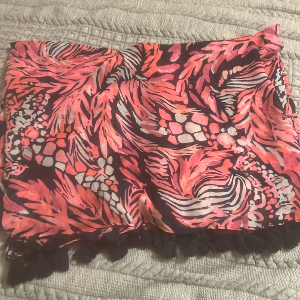Lilly Pulitzer tube scarf with tassels